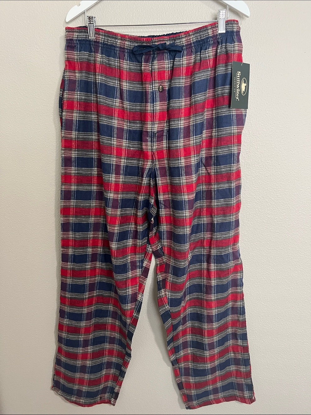 Stillwater Supply Co Red & Navy Plaid Lounge Sleepwear Pants